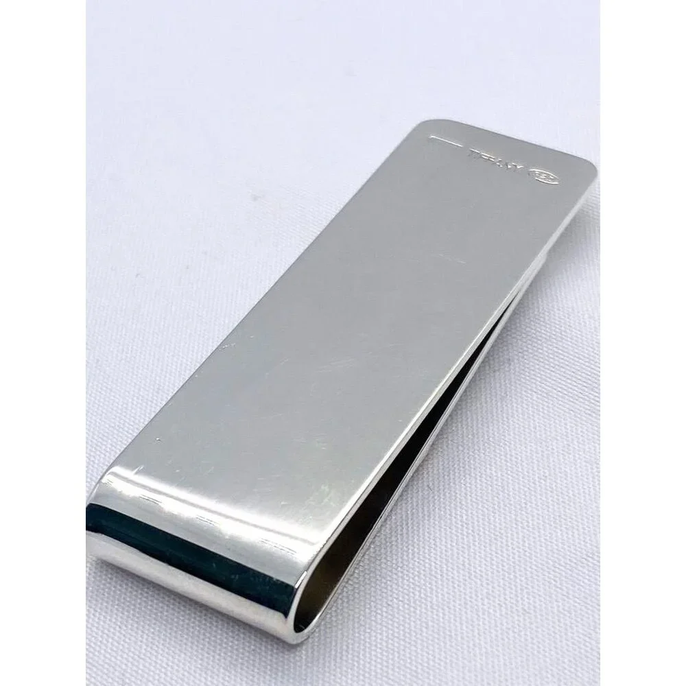 Tiffany & Co Sterling Silver 925 18K Money Clip 19.4 Grams